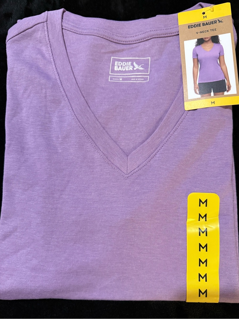 Eddie Bauer Women's V-Neck Tee in Lavender